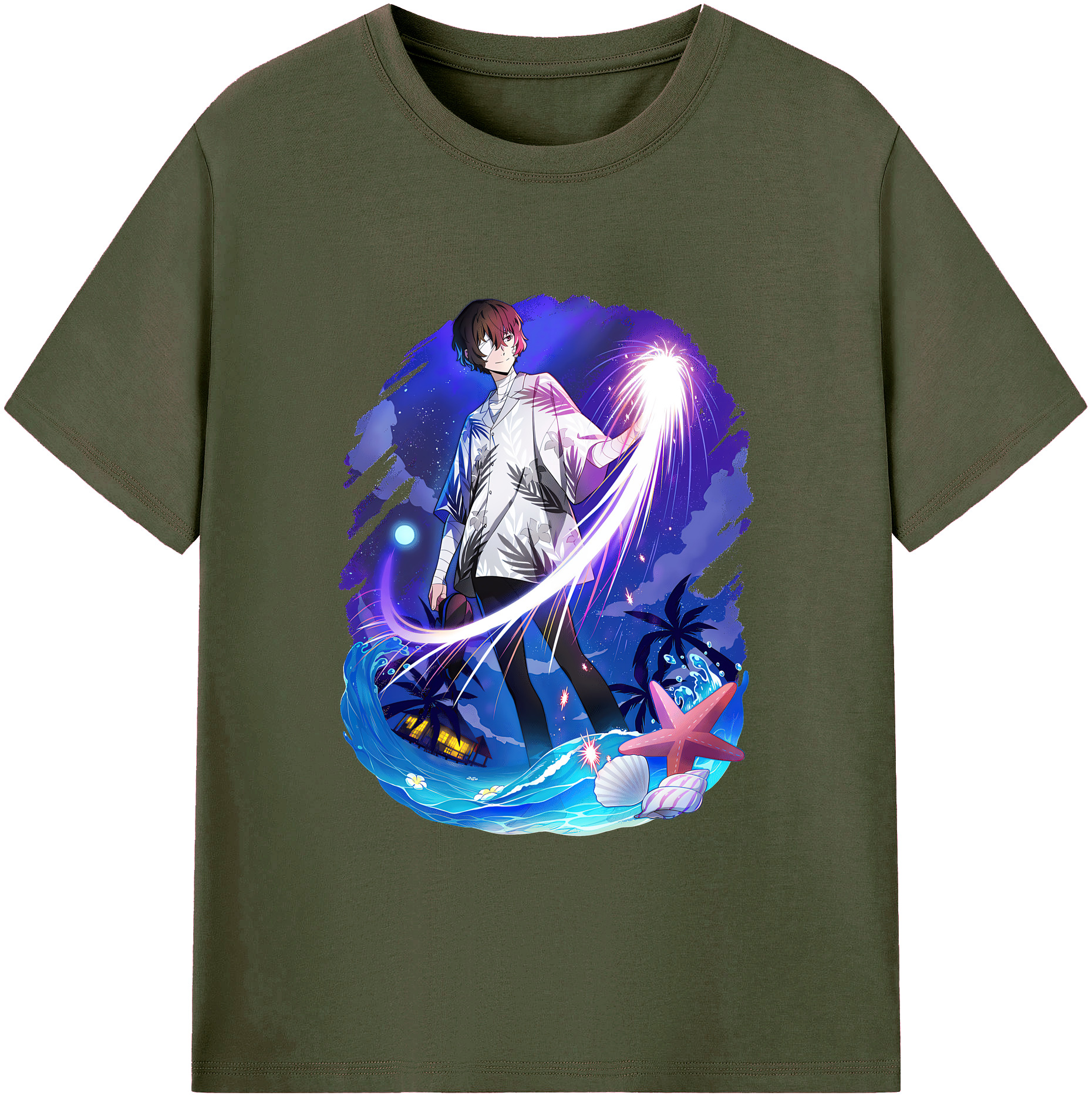 （画像用） 文豪ストレイドッグス Bungo Stray Dogs 綿100％ メンズ半袖Tシャツ｜肌触りやわらか＆通気性